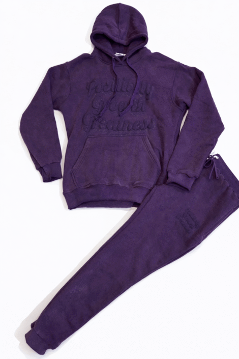 Women's Purple Positivity Growth Greatness Sweatsuit