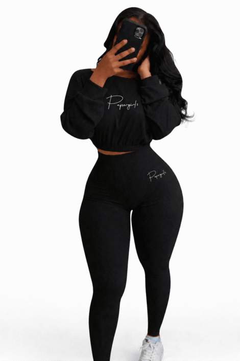 2 piece black female set