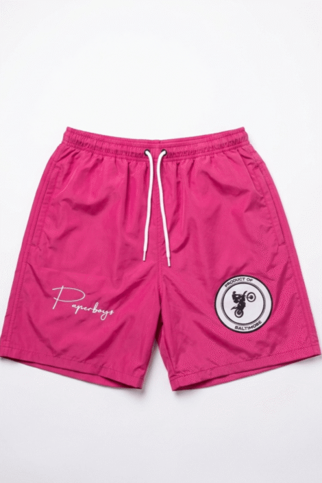Windbreaker shorts plum color Windbreaker shorts